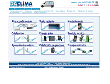 Tablet Screenshot of daclima.com